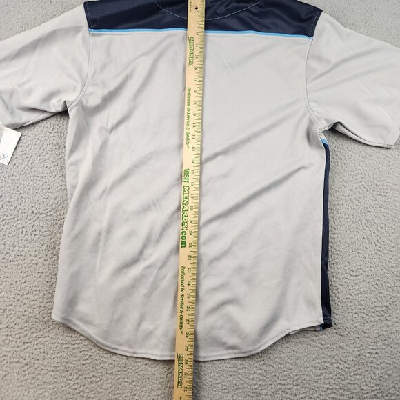 Tampa Bay Rays Baseball Jersey Mens Large Gray Embroidered Stitched MLB Baseball - Picture 9 of 9